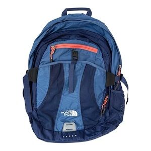 The North Face Recon Backpack Hiking School Laptop Outdoor‎ Blue Pink Orange